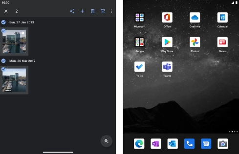 Press the share icon.