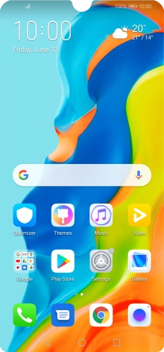 When the battery charging icon is displayed, charging is in progress.