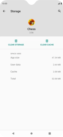 Press CLEAR CACHE.