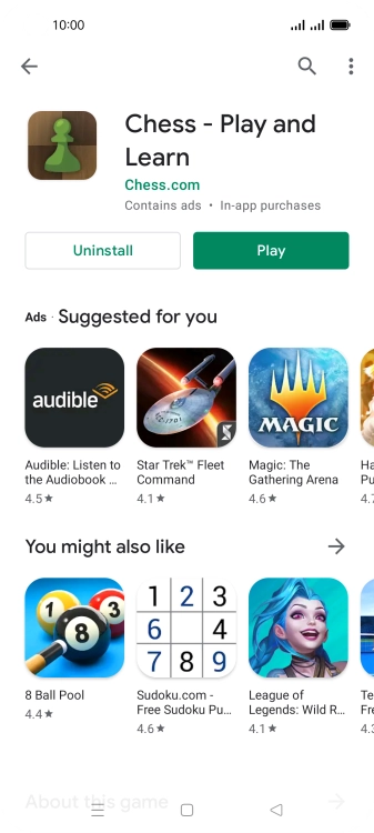 Press the Home key to return to the home screen.