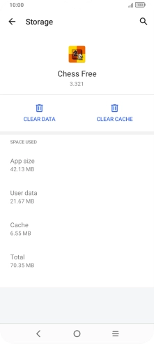 Press CLEAR CACHE.