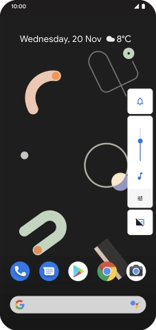 Press the sound mode icon the necessary number of times to turn silent mode on or off.
