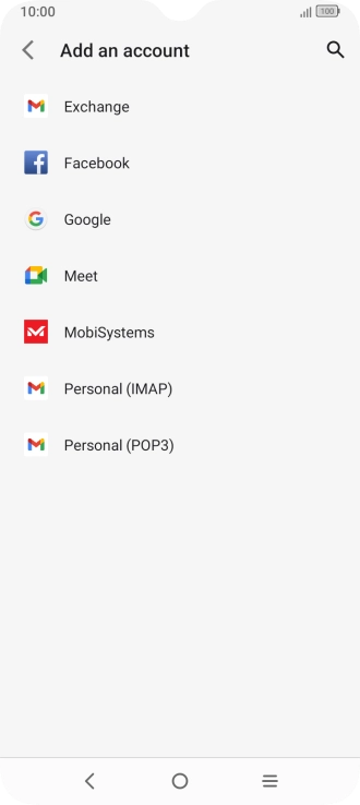 Press Google.
