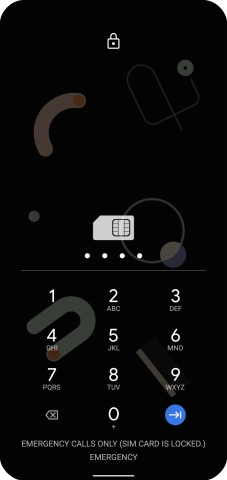 If you're asked to key in your PIN, do so and press the confirm icon. The default PIN is 1111.