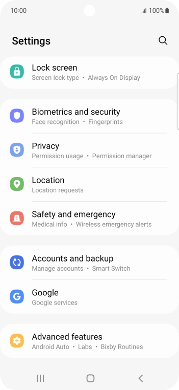 Press Accounts and backup.