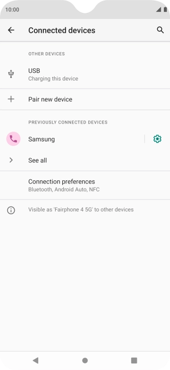 Press the Home key to return to the home screen.