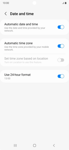 Press the Home key to return to the home screen.