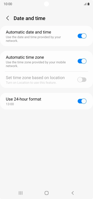 Press the Home key to return to the home screen.