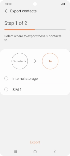 Press the name of the SIM.