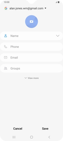 Press Name and key in the required name.