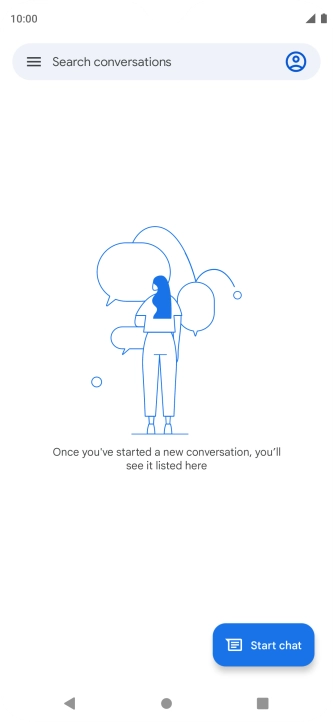 Press Start chat.