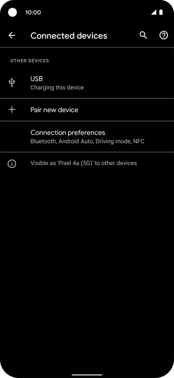 Press Pair new device.