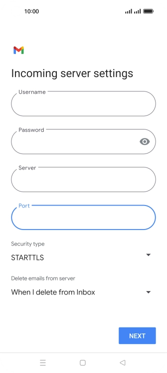 Press the drop down list below 