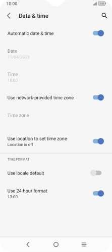 Press the Home key to return to the home screen.