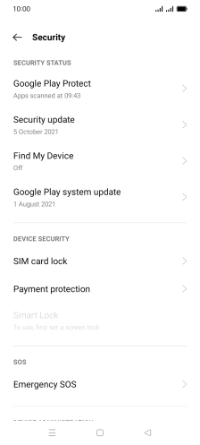 Press SIM card lock.