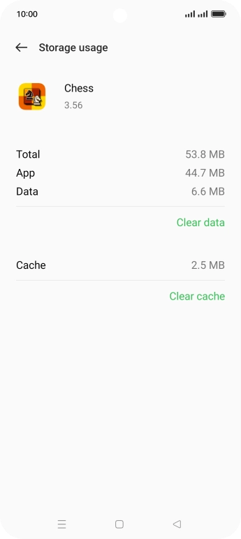 Press Clear cache.