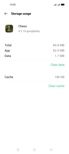 Press Clear cache.