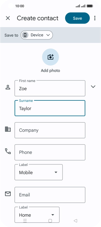 Press Phone and key in the required phone number.