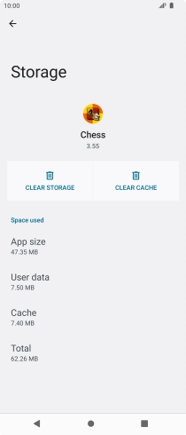 Press CLEAR CACHE.