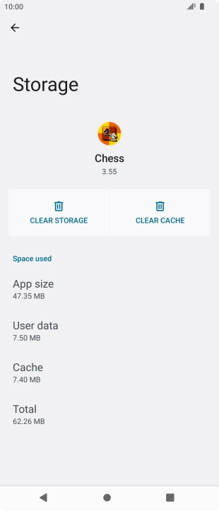 Press CLEAR CACHE.