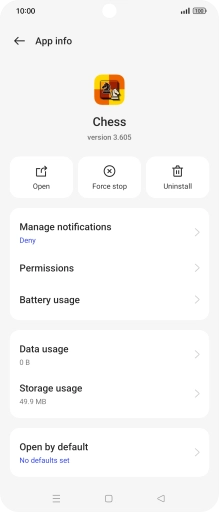 Press Storage usage.