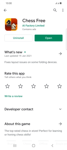 Press Uninstall.