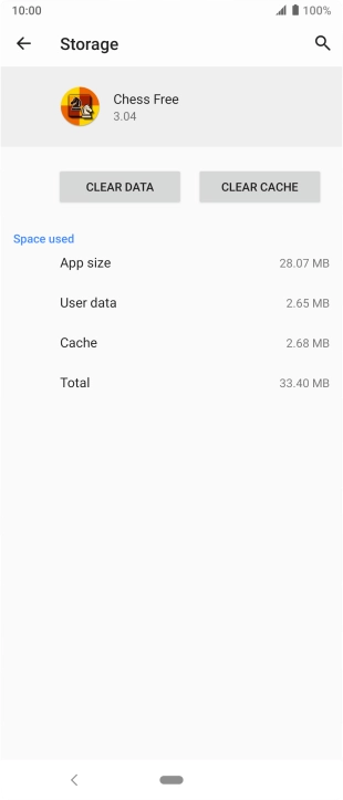 Press CLEAR CACHE.