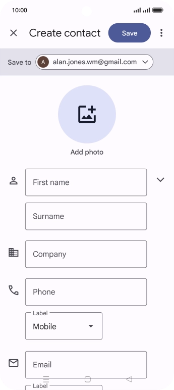 Press the drop down list next to 