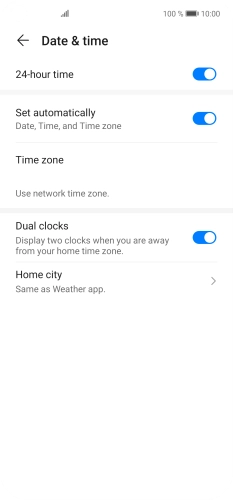 Slide your finger upwards to return to the home screen.