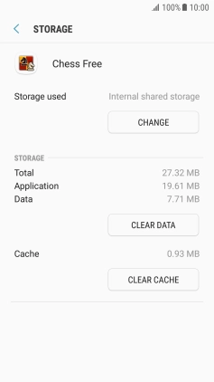 Press CLEAR CACHE.