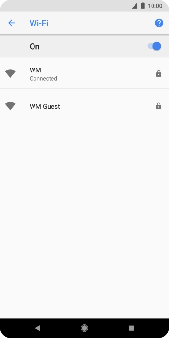 Press the Home key to return to the home screen.