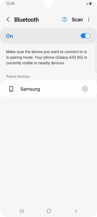 Press the Home key to return to the home screen.