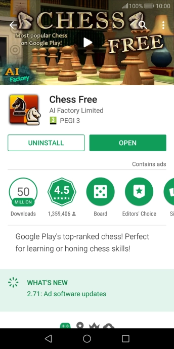 Press UNINSTALL.