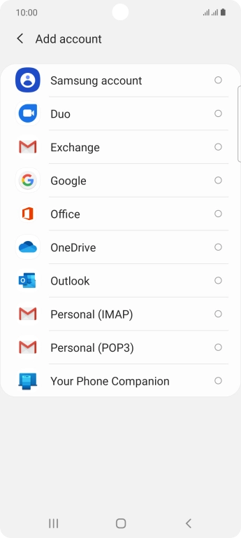 Press Google.