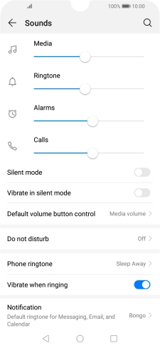 Press the Home key to return to the home screen.
