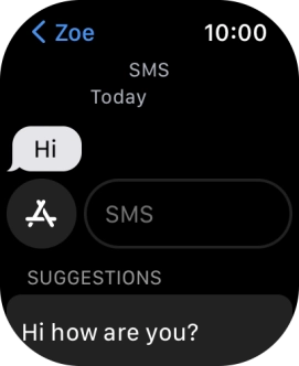 Press SMS.