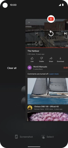 Press Clear all.