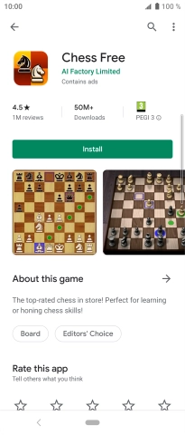 Press Install and follow the instructions on the screen to install the app.