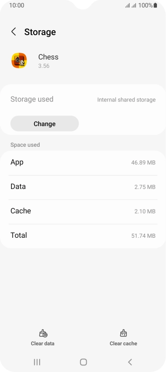 Press Clear cache.