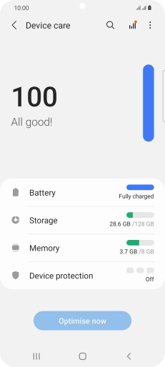 Press Battery.