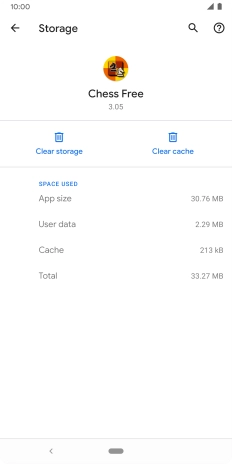 Press Clear cache.