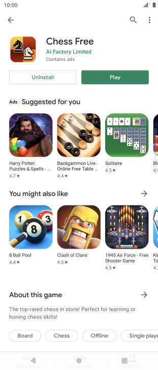 Press the Home key to return to the home screen.