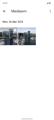 Press and hold any picture or video clip.