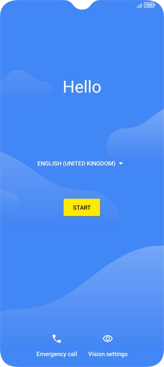 Press the language drop down list.