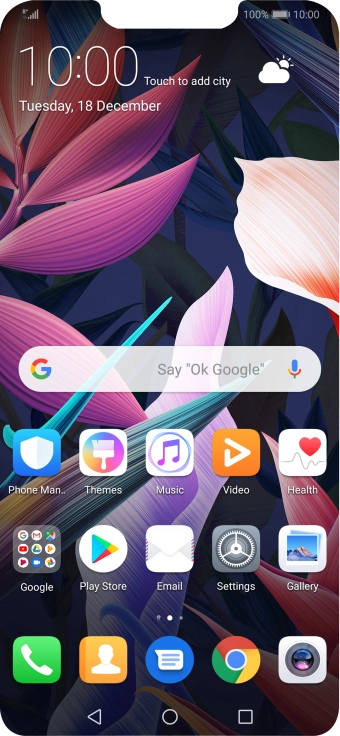 When the battery charging icon is displayed, the battery is charging.