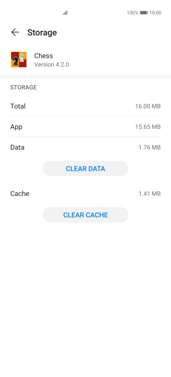Press CLEAR CACHE.