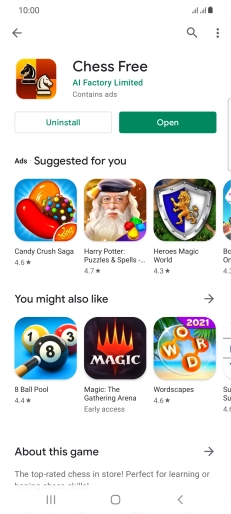 Press the Home key to return to the home screen.