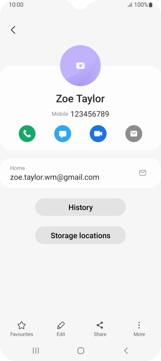 Press the call icon.
