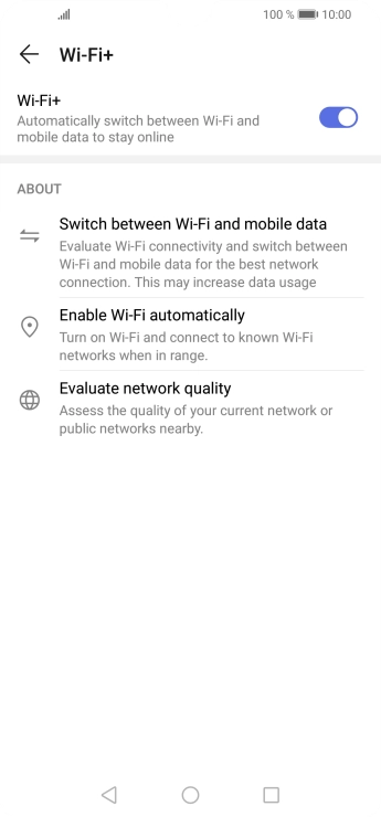 Press the Home key to return to the home screen.