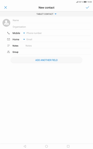 Press the address book drop down list.